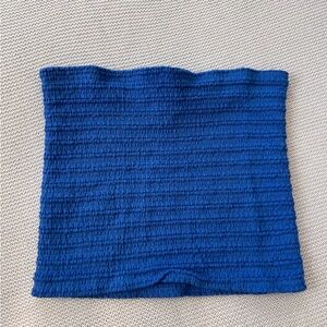 Royal blue stretchy cropped tub top!
